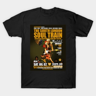 POSTER - THE SOUTH LONDON - SOUL TRAIN - OMEARA T-Shirt